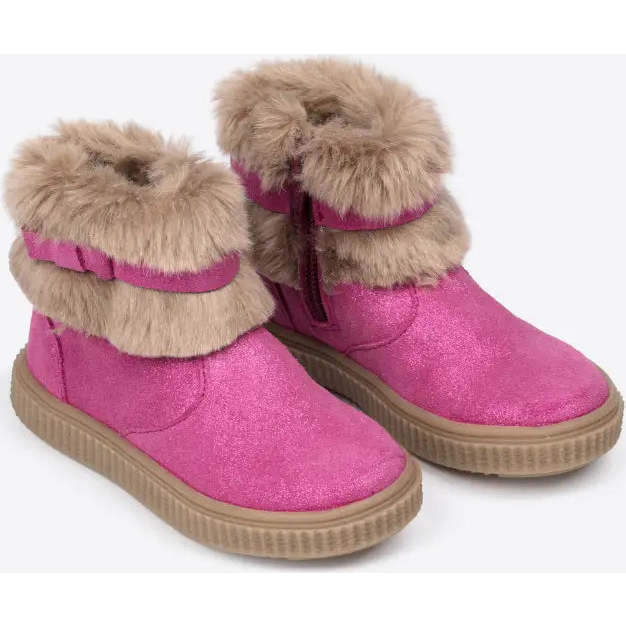 Furry Friends Boot, Pink - Boots - 2