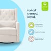 Everly Recliner and Swivel Glider, Cream Eco-Weave - Nursery Chairs - 6