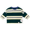 Throwback Tee - Green, Stripes - Shirts - 1 - thumbnail