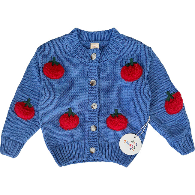 Tomato Cardigan, Blue - Cardigans - 1