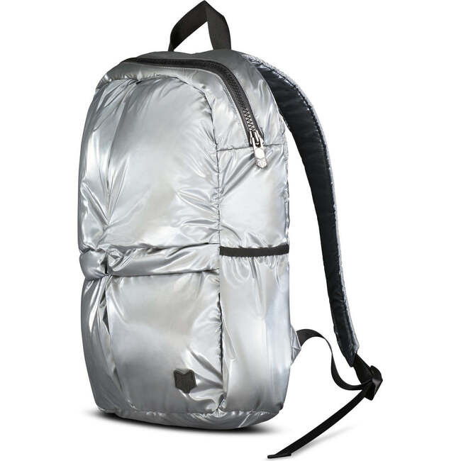 The Seal Quilt Shimmer Large Backpack, Silver