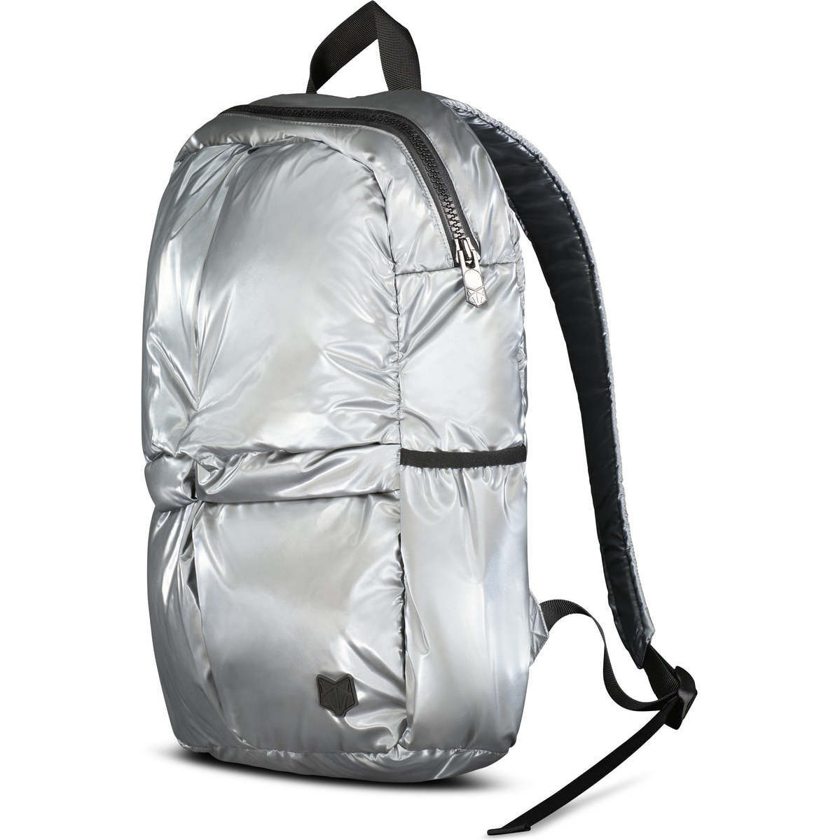 The Seal Quilt Shimmer Large Backpack, Silver - Bags - 1
