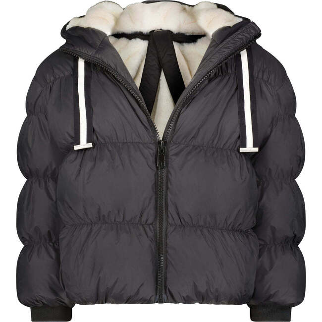 The Filly Lily Fleece Lined Short Length Puffer Coat, Black