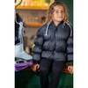 The Filly Lily Fleece Lined Short Length Puffer Coat, Black - Puffers & Down Jackets - 2