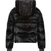 The  Magic Mangave High Collar Hood Bomber Jacket, Euphoric Noir & Grey - Puffers & Down Jackets - 1 - thumbnail