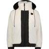 The  Lamb Secret Reversible Full Fleece Drawstring Hood Coat, White & Black - Fleece & Sherpa Jackets - 1 - thumbnail