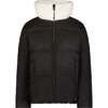 The  Lamb Secret Reversible Full Fleece Drawstring Hood Coat, White & Black - Fleece & Sherpa Jackets - 3