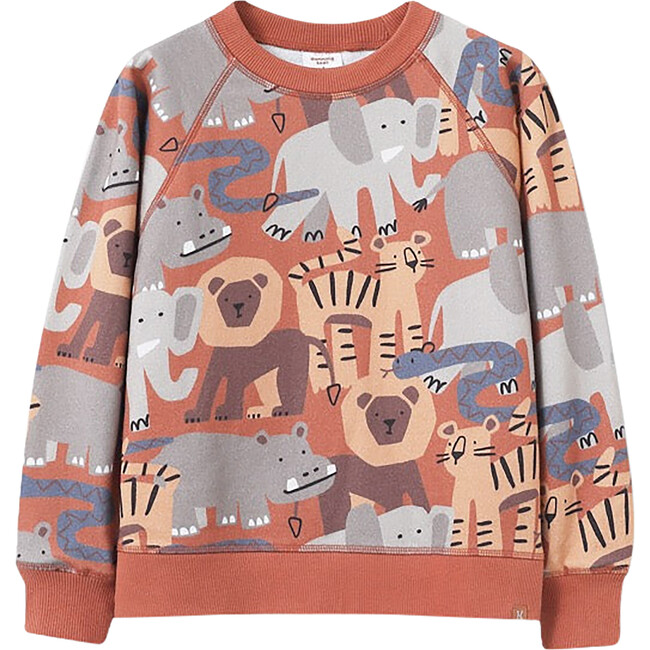 Safari Animals Sweatshirt, Multi