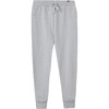 Combed Cotton Sweatpants, Grey - Pants - 1 - thumbnail