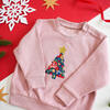 Liberty of London Children's Christmas Tree Children's Jumper, Pink - Sweatshirts - 2