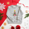 Liberty of London Children's Christmas Tree Children's Jumper, Grey - Sweatshirts - 3