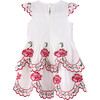 Babys Maisie Embroidered Frill Short Flutter Sleeve Dress, Multicolors - Dresses - 2