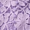 Celeste Floral Embroidered Long Bishop Sleeve Dress, Lavender - Dresses - 4