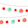 Tissue Paper Starburst Garland - Garlands - 1 - thumbnail