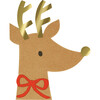Reindeer With Red Bow Napkins - Party - 1 - thumbnail
