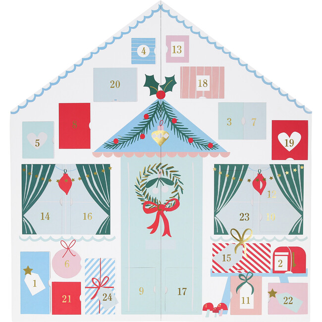 Santa's Cabin Sticker Advent Calendar