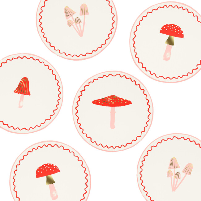 Merry Mushrooms Side Plates - Party - 1