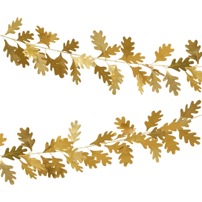 Gold Oak Leaves Garland - Garlands - 1