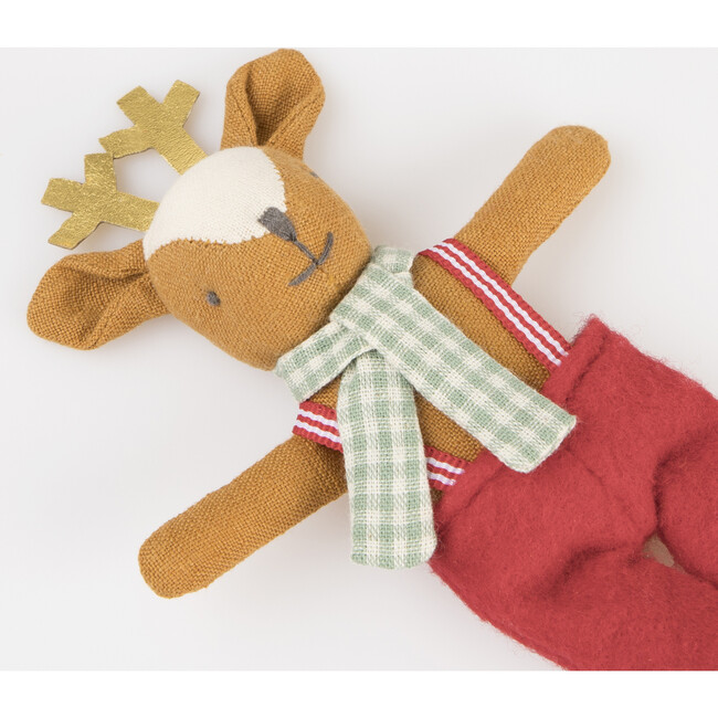 Reindeer Mini Doll & Suitcase - Soft Dolls - 3