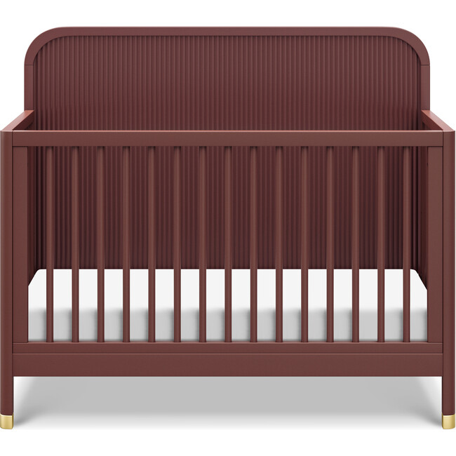 Brimsley Tambour 4-In-1 Convertible Crib, Crimson