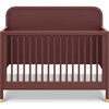 Brimsley Tambour 4-In-1 Convertible Crib, Crimson - Cribs - 1 - thumbnail