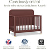 Brimsley Tambour 4-In-1 Convertible Crib, Crimson - Cribs - 4