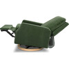 Crewe Electronic Recliner & Swivel Glider, Forest Green Velvet & Light Wood - Glider - 4