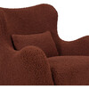 Solstice Swivel Glider, Rouge Teddy Loop & Wood - Glider - 5