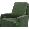 Crewe Electronic Recliner & Swivel Glider, Forest Green Velvet & Light Wood - Glider - 5