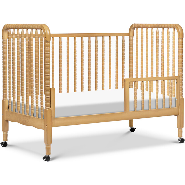 Jenny Lind 3-In-1 Convertible Crib, Honey - Cribs - 4