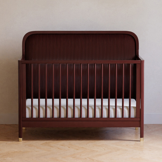 Brimsley Tambour 4-In-1 Convertible Crib, Crimson - Cribs - 6