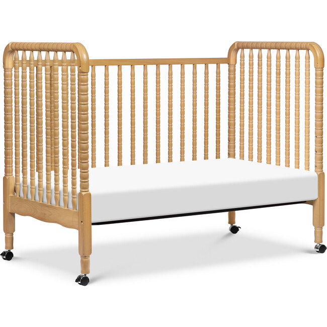 Jenny Lind 3-In-1 Convertible Crib, Honey - Cribs - 5