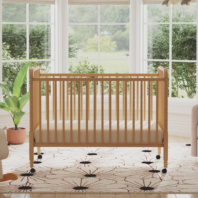 Jenny Lind 3-In-1 Convertible Crib, Honey - Cribs - 9