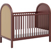 Bondi Cane 3-In-1 Convertible Crib, Crimson & Natural Cane - Cribs - 1 - thumbnail