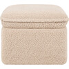 Cali Storage Shearling Ottoman, Chai - Ottomans - 3