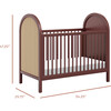 Bondi Cane 3-In-1 Convertible Crib, Crimson & Natural Cane - Cribs - 7