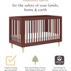 Lolly 3-In-1 Convertible Crib With Toddler Bed Conversion Kit, Crimson & Natural - Cribs - 7