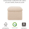 Cali Storage Shearling Ottoman, Chai - Ottomans - 7