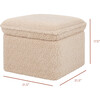 Cali Storage Shearling Ottoman, Chai - Ottomans - 8