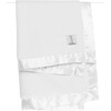 Luxe Stroller Baby Blanket, White - Blankets - 1 - thumbnail