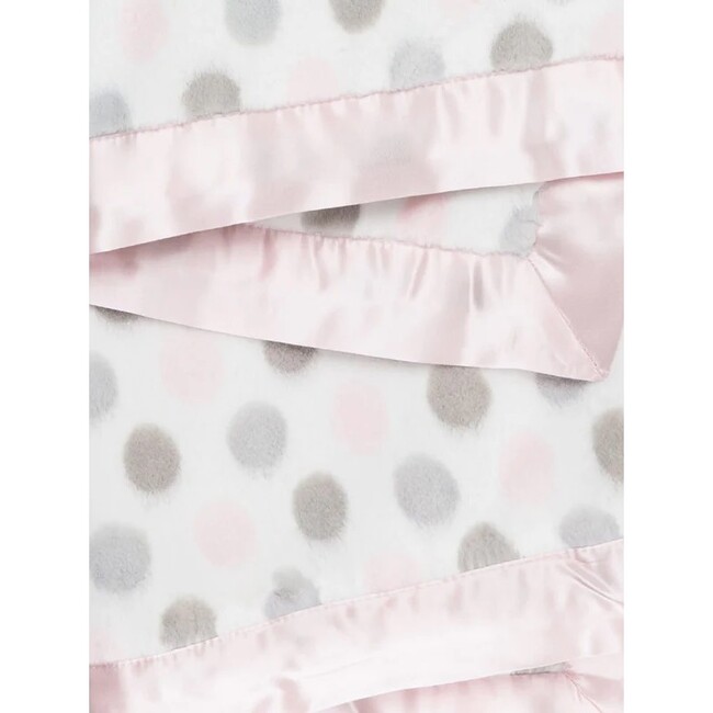 Luxe Dot Baby Blanket, Pink - Blankets - 2