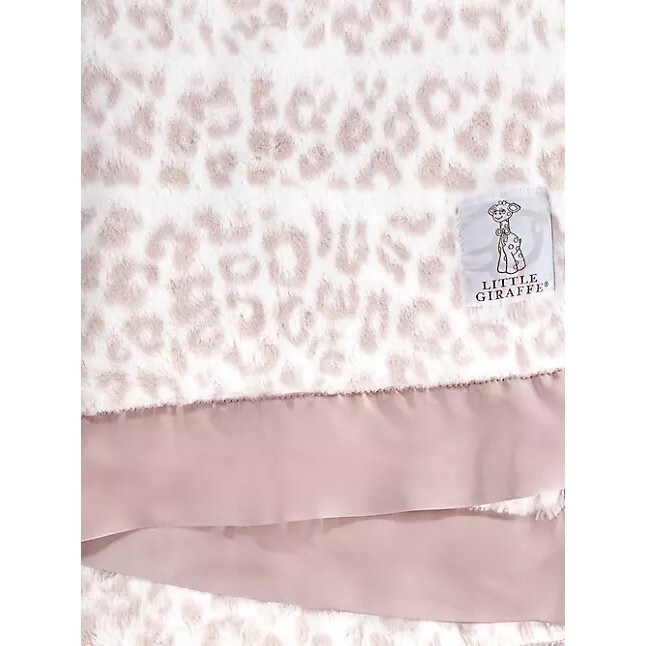 Pink Little Giraffe Luxe Blanket For Adults Luxe Leshiba Baby