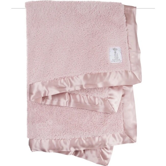 Chenille Stroller Baby Blanket, Dusty Pink