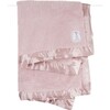 Chenille Stroller Baby Blanket, Dusty Pink - Blankets - 1 - thumbnail