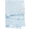 Chenille Stroller Baby Blanket, Blue - Blankets - 1 - thumbnail