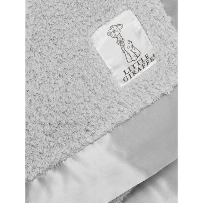 Chenille Baby Blanky, Silver - Blankets - 2