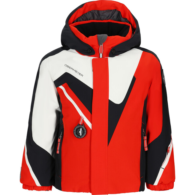 Super G Exclusive I-Grow™ Waterproof Hooded Jacket, Red