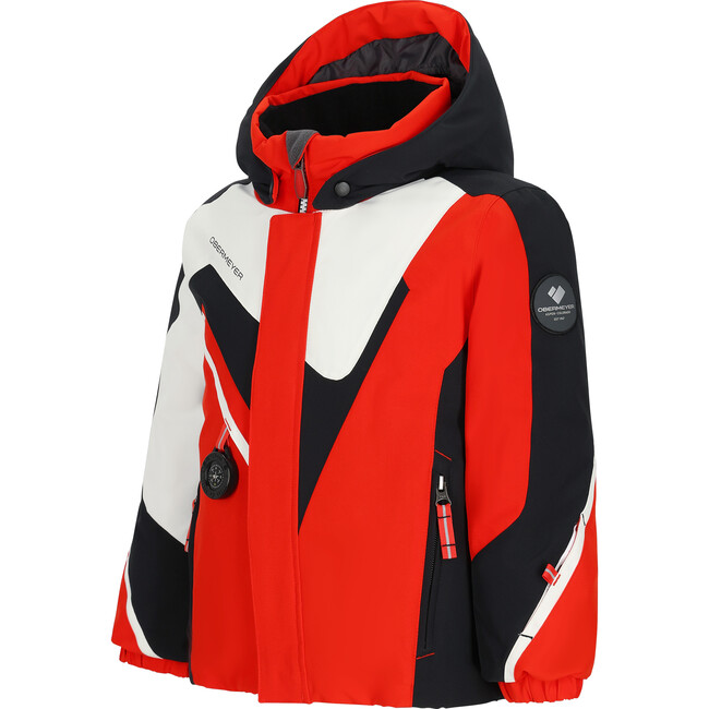 Super G Exclusive I-Grow™ Waterproof Hooded Jacket, Red - Jackets - 3