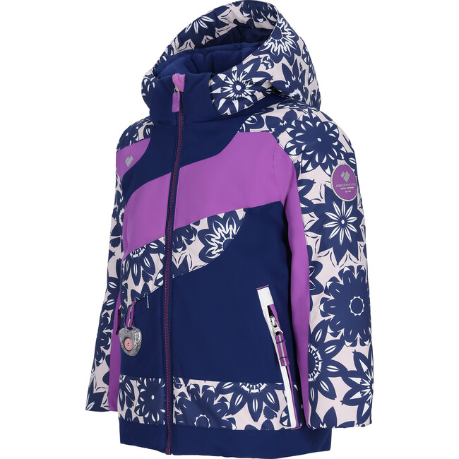 Carina Patented I-Grow™ Mountain-Ready Waterproof Hooded Jacket, Kaleidosnow - Jackets - 3