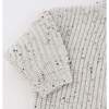 Speckle Knit Grandpa Knitted Pullover, Snowy - Sweaters - 3